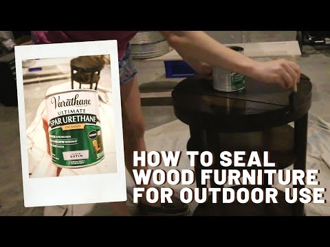 How to seal wood furniture for outdoor use