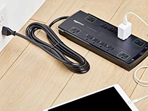 Amazon Basics 12-Outlet Power Strip Surge Protector