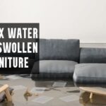 How to fix water damaged swollen wood furniture